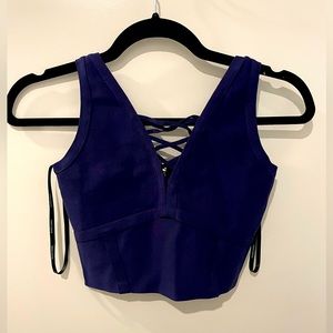 Marciano Navy Bodycon bandage crop